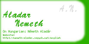 aladar nemeth business card